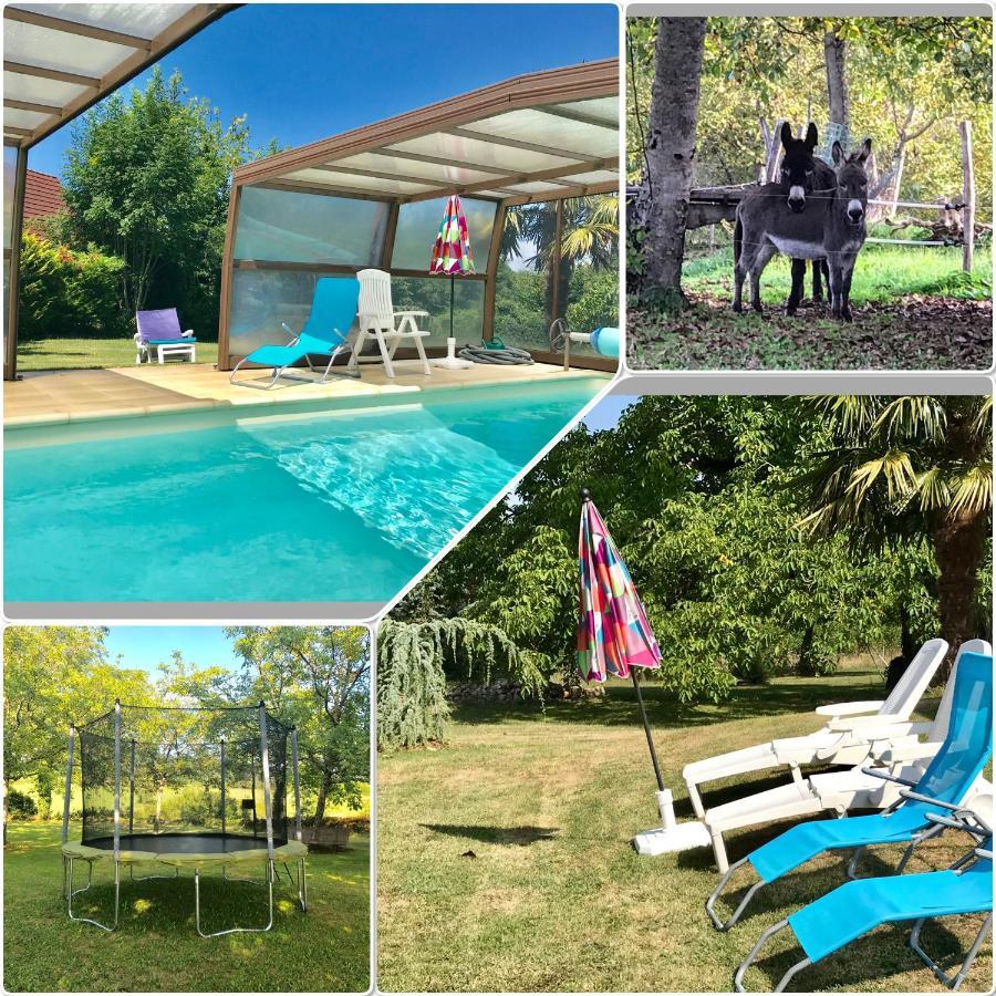 Maison De Charme Piscine Couverte Chauffee Mayrinhac-Lentour Kültér fotó